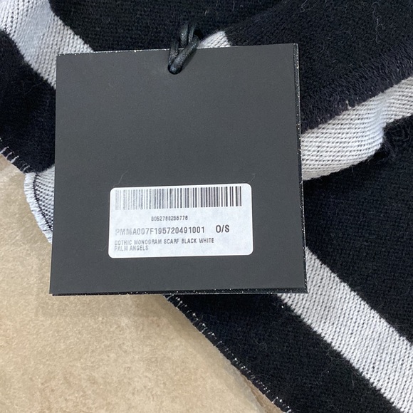 Palm Angel’ monogram scarf black & grey - Picture 5 of 8